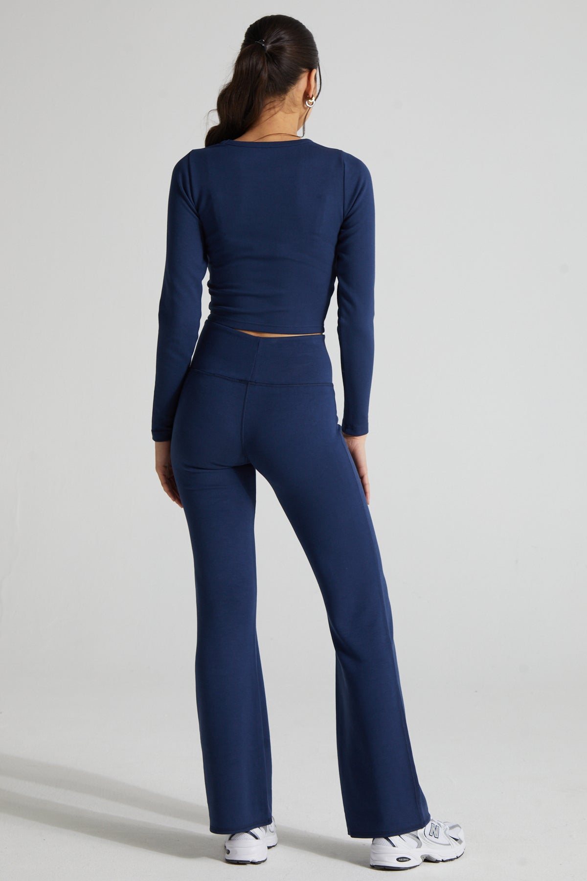 Contour Flared Leggings- Midnight Blue