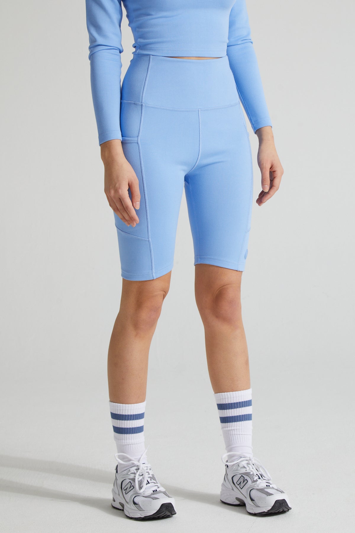 Contour Biker Shorts- Periwinkle