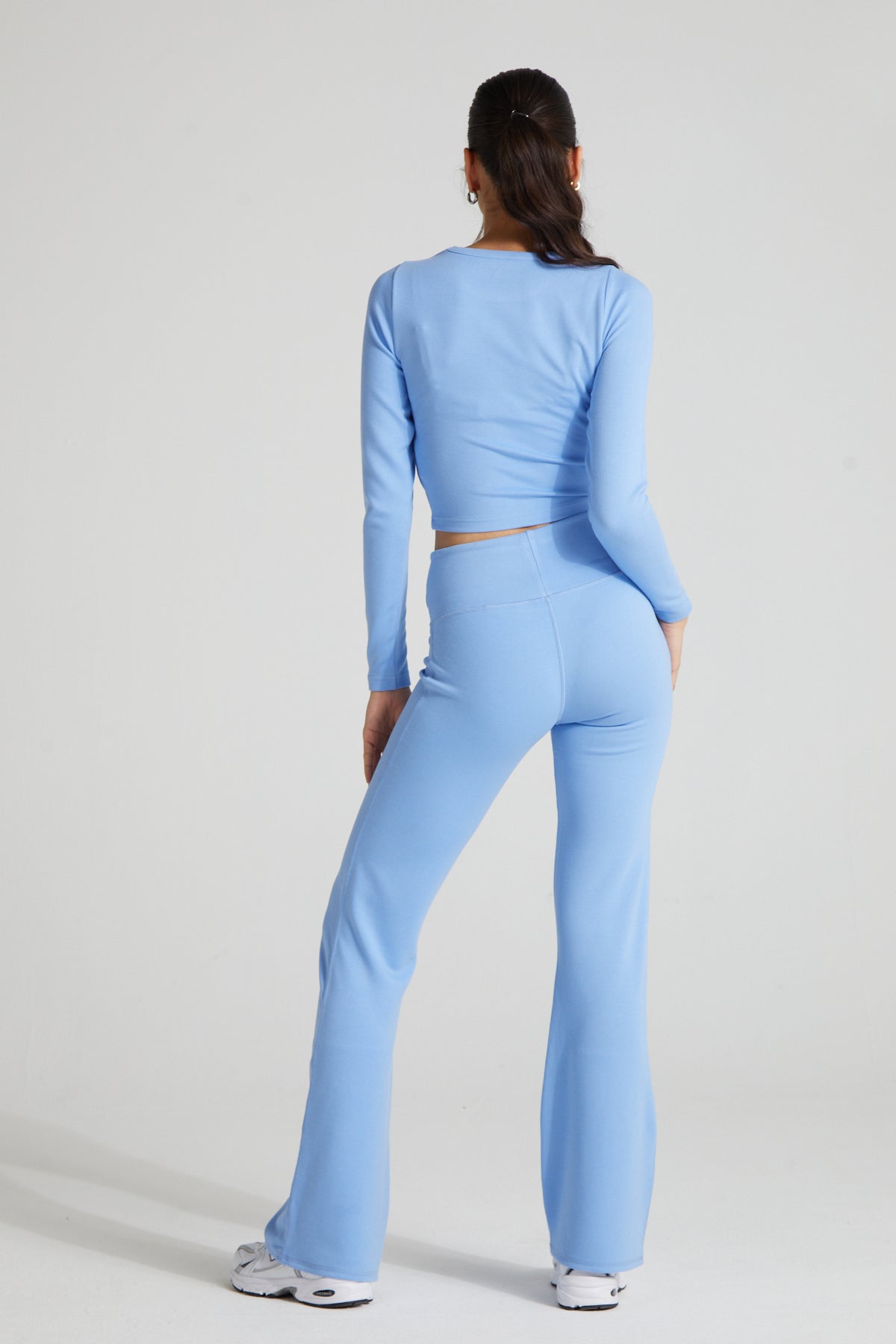 Contour Flared Leggings- Periwinkle