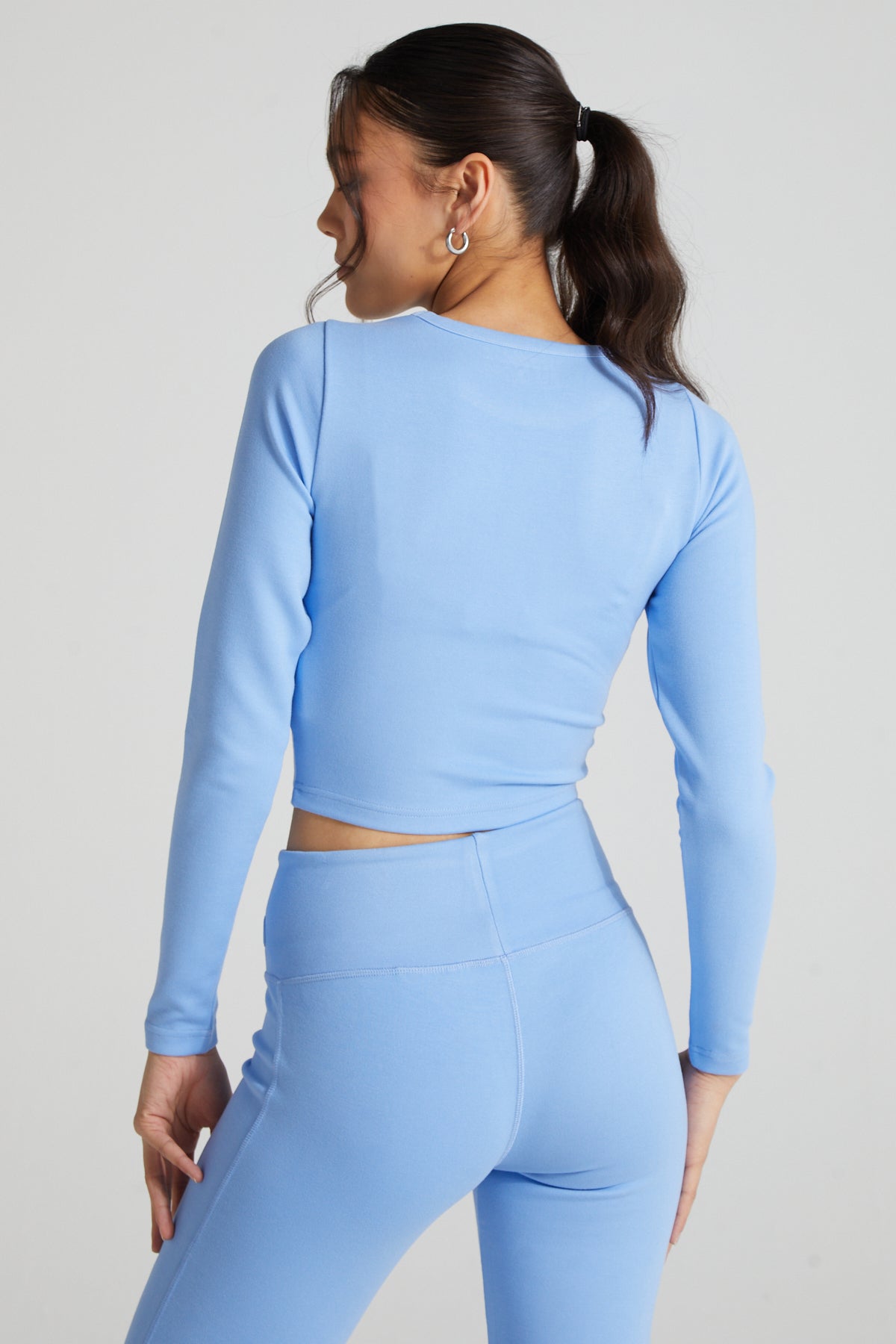 Contour Crop Top- Periwinkle