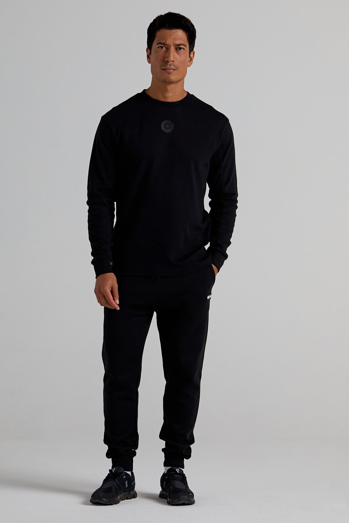 Essential Track Long Sleeve T-shirt - Jet Black