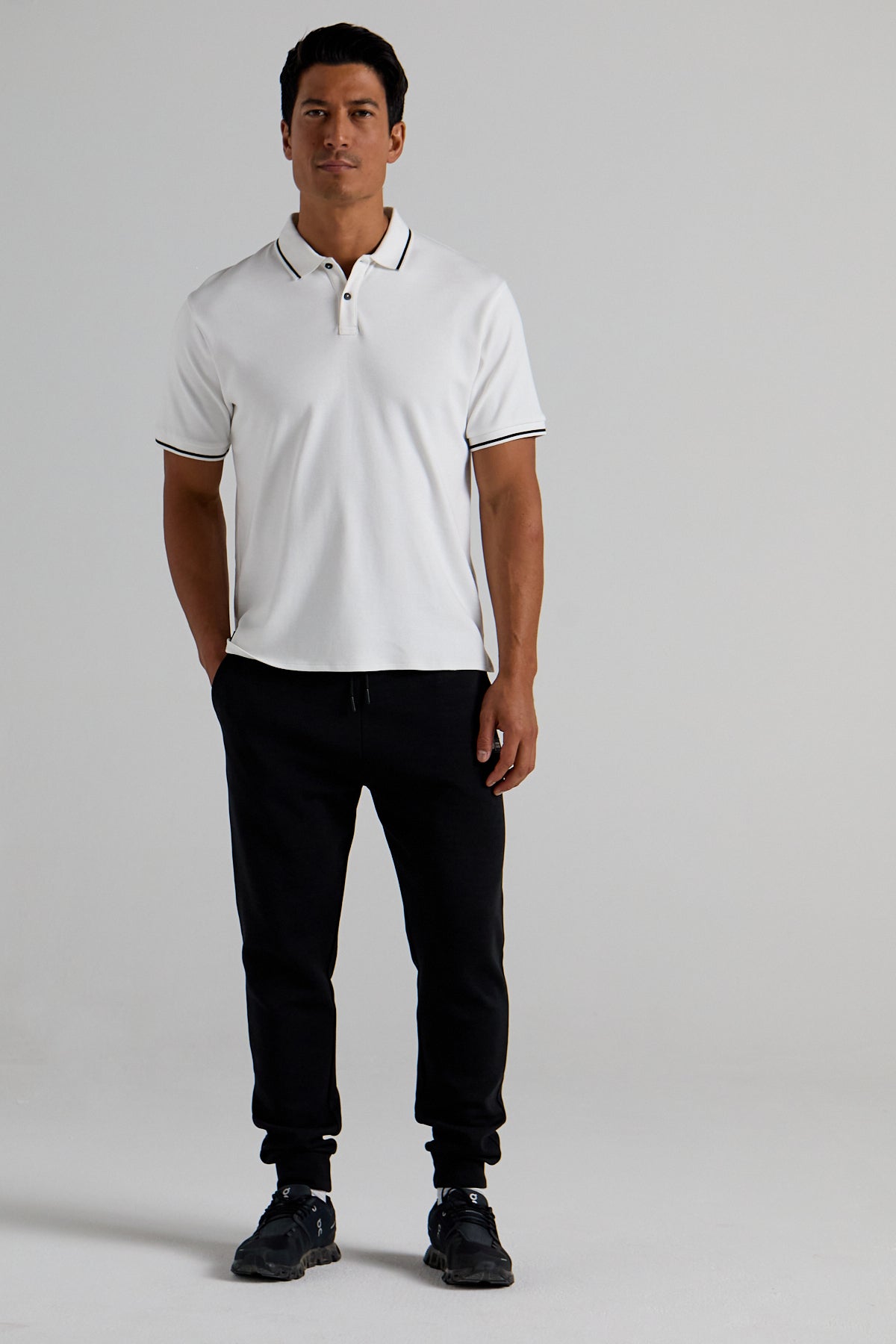 Essential Track Polo - Optic White