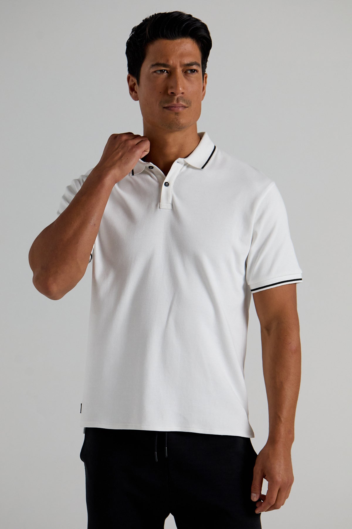 Essential Track Polo - Optic White