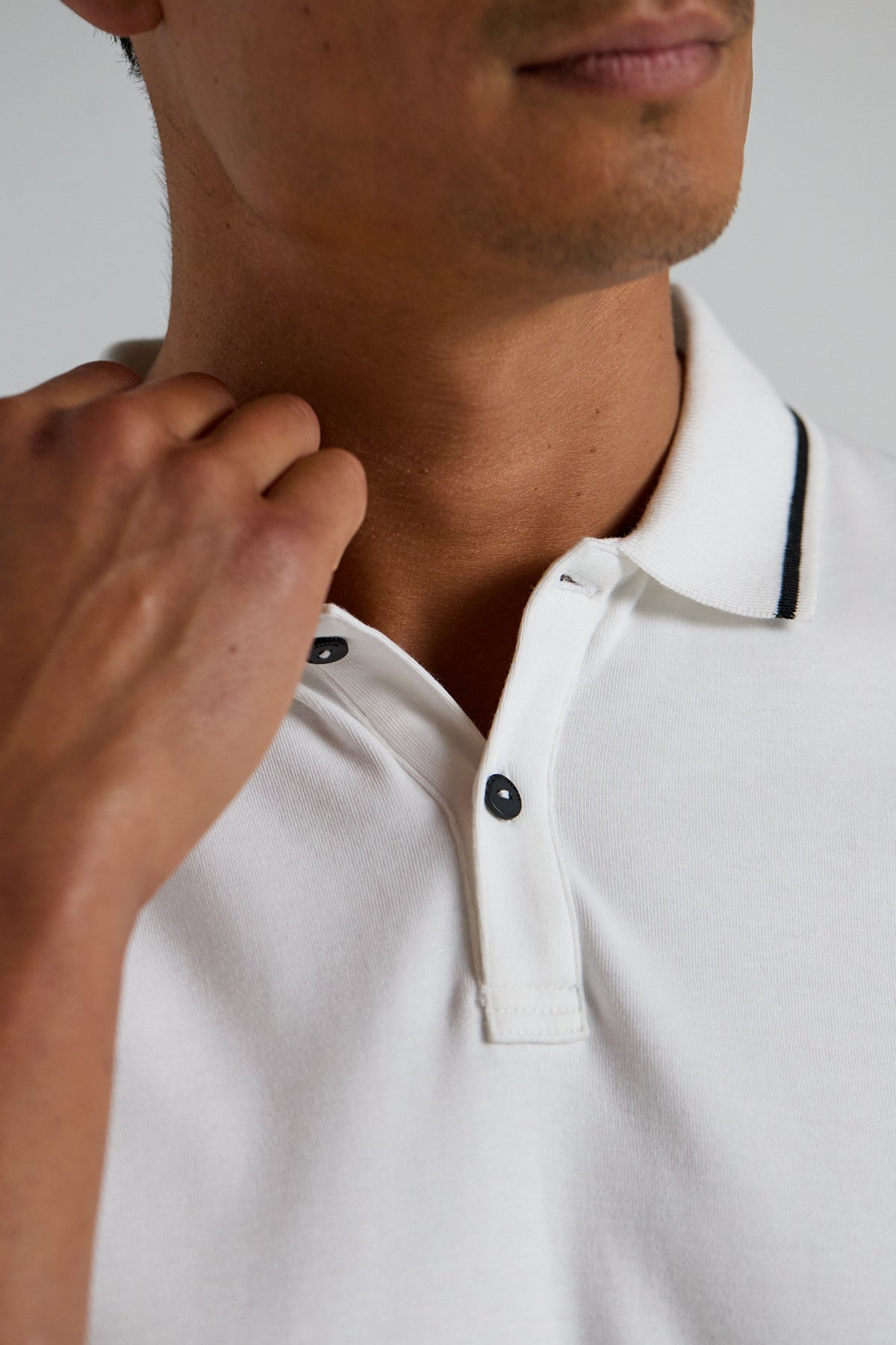 Essential Track Polo - Optic White