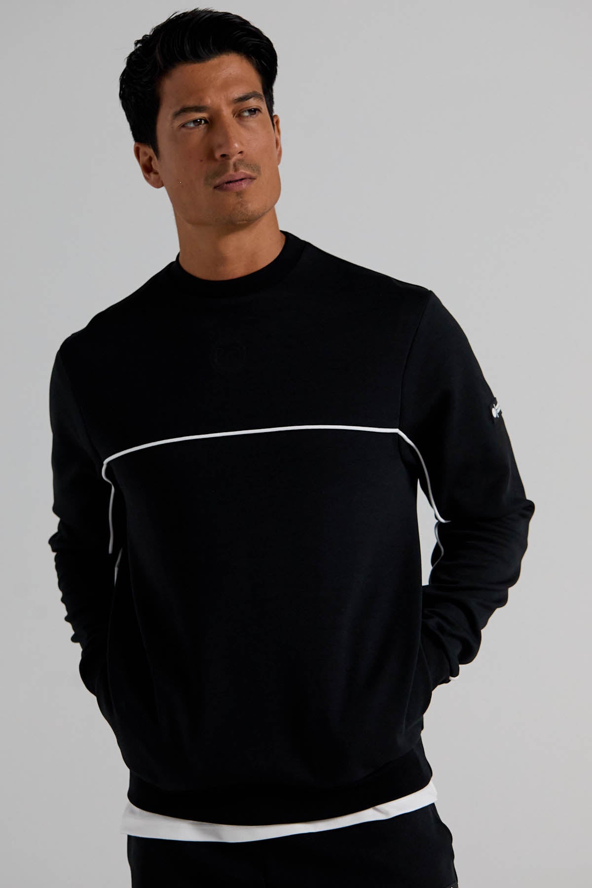 Sports Sweatshirt - Jet Black