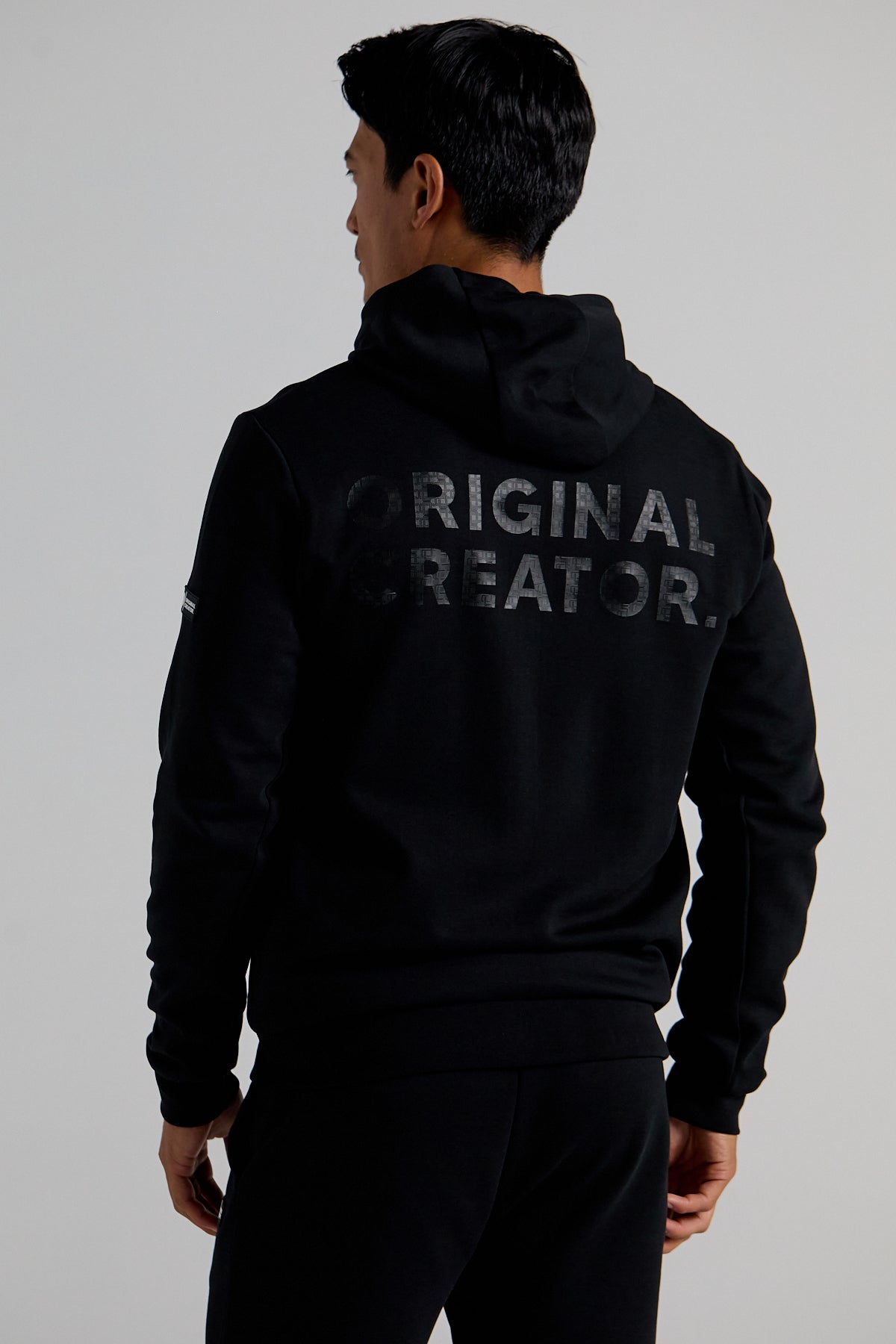 Essential Track Zip Hoodie - Jet Black